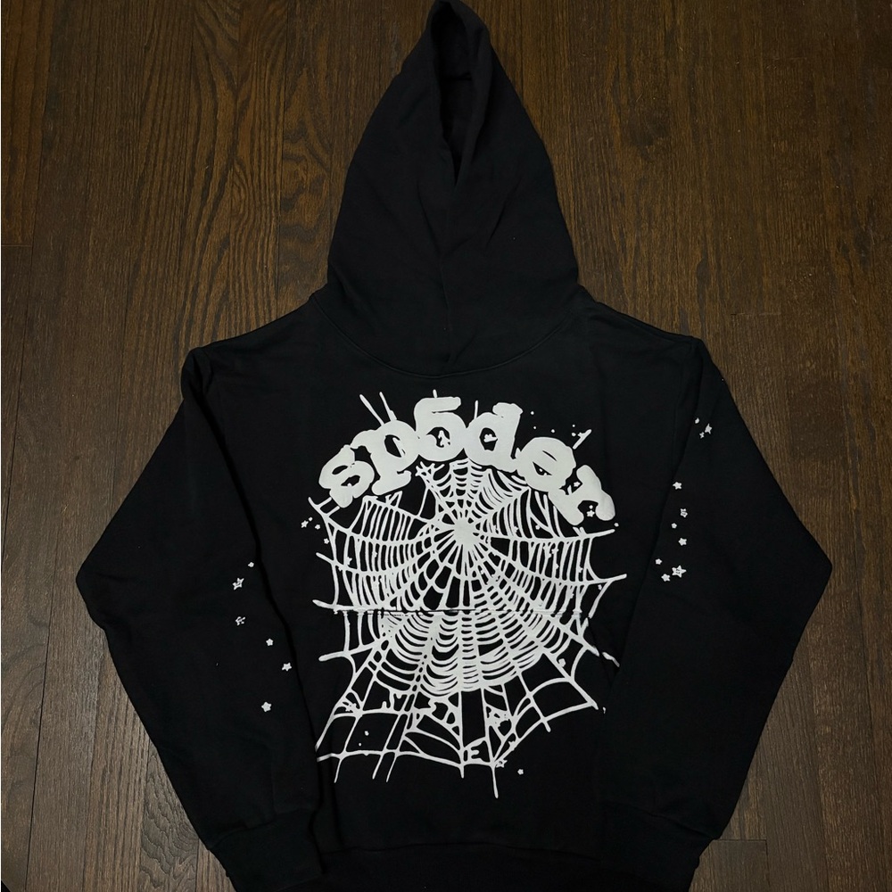 Black and White Sp5der Hoodie